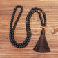 Black Onyx Tiger's Eye Meditation Beads Necklace