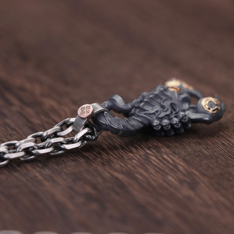 Black Scorpion Guru Dorje Drolo 18k Gold Pendant