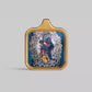Square-Framed Black Jambala Thangka Pendant