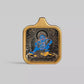 Square-Framed Black Jambala Thangka Pendant