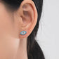 Blue Evil Eye Earrings