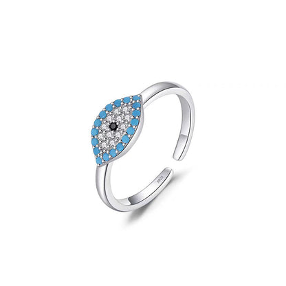 Blue Evil Eye Ring