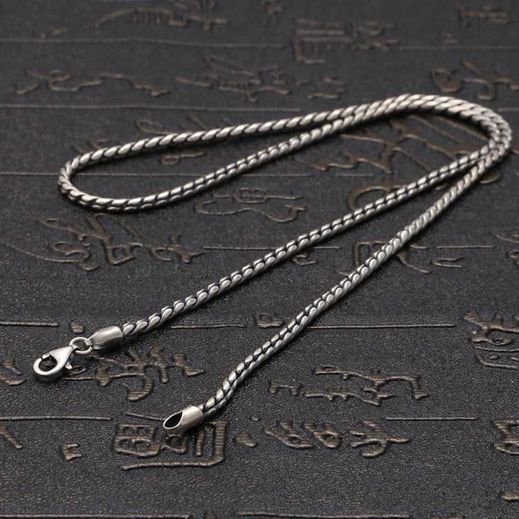 Braided Chain Necklace Lobster Clasp 2.5mm