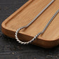 Braided Chain Necklace Lobster Clasp 2.5mm