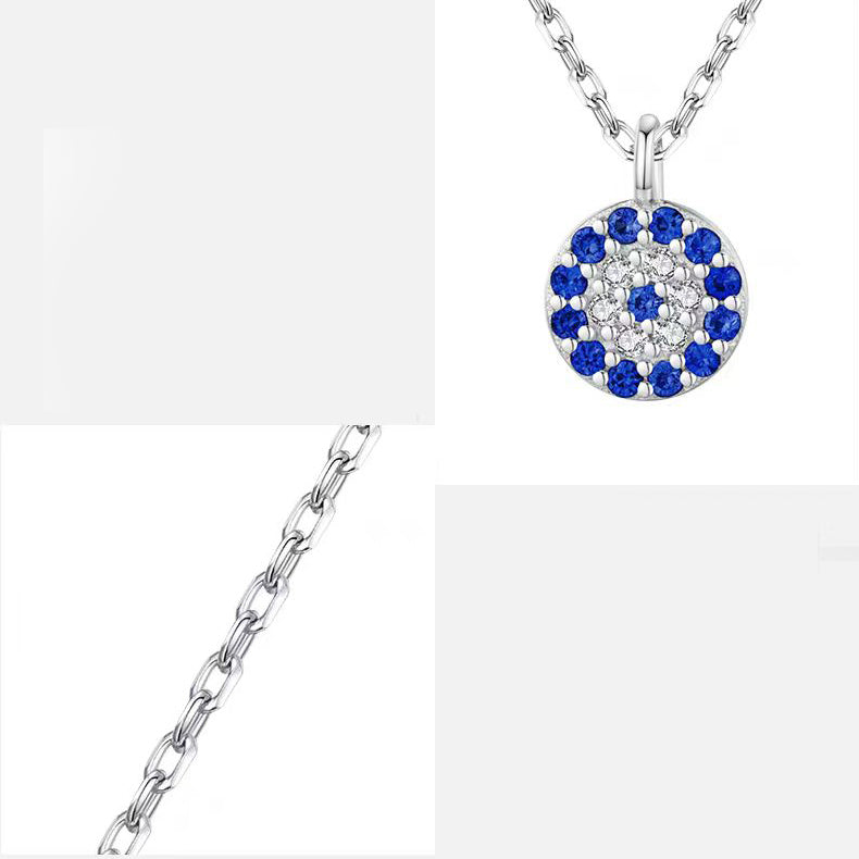 CZ Evil Eye Necklace