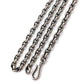 Cable Chain Necklace Hook and Eye Clasp 3.8mm