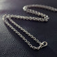 Cable Chain Necklace Hook and Eye Clasp 4mm