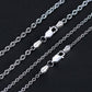 Cable Chain Necklace Lobster Clasp 2mm