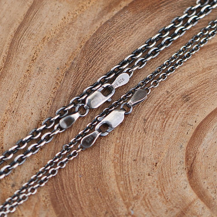 Cable Chain Necklace Lobster Clasp 2mm-Mantrapiece