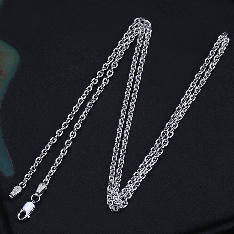 Cable Chain Necklace Lobster Clasp 3mm