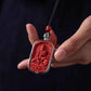 Cinnabar Red Buddha Pendant