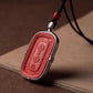 Cinnabar Red Buddha Pendant