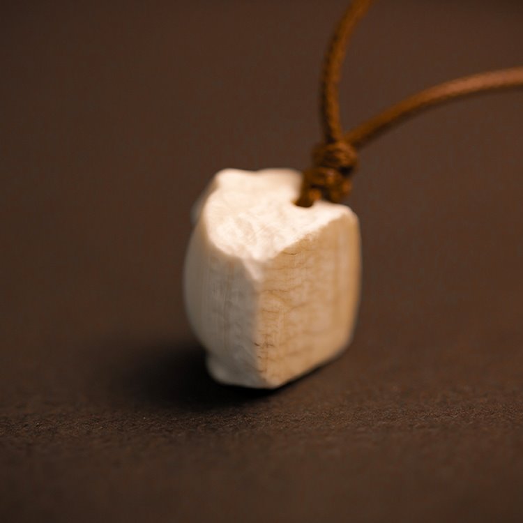 Contemporary Half-Buddha Face Mammoth Tusk Ivory Pendant