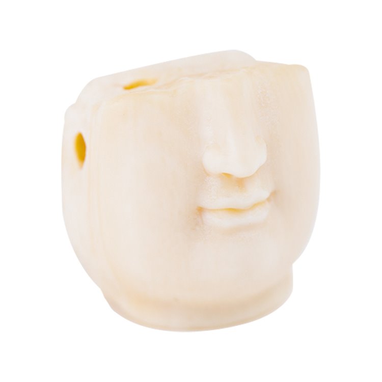 Contemporary Half-Buddha Face Mammoth Tusk Ivory Pendant