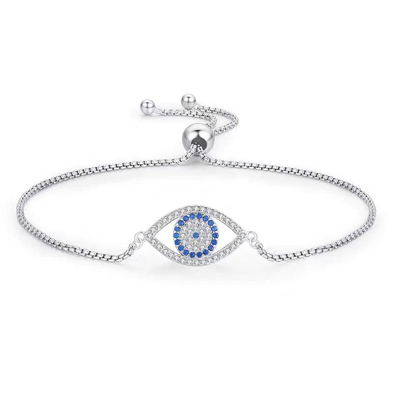 Cubic Zirconia Evil Eye Bracelet