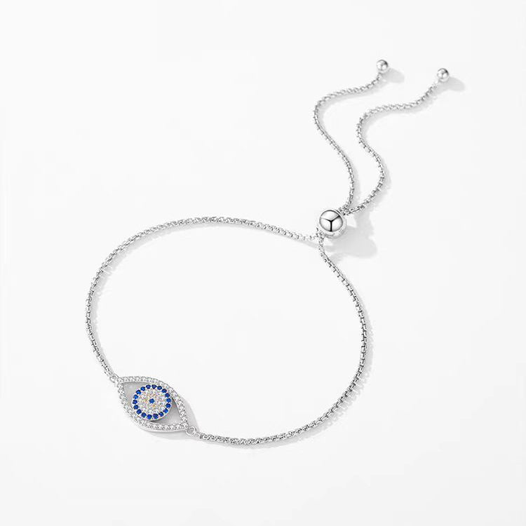 Cubic Zirconia Evil Eye Bracelet