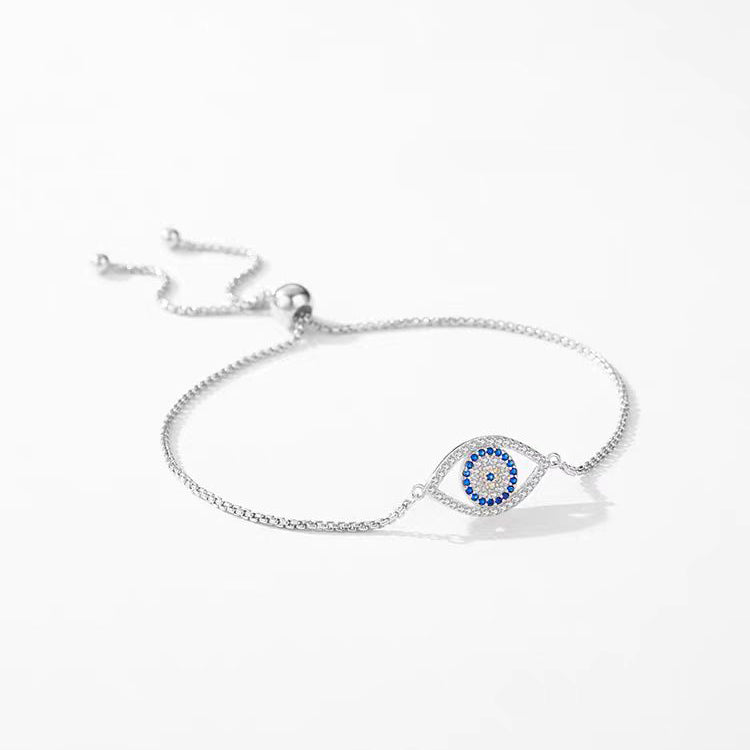 Cubic Zirconia Evil Eye Bracelet