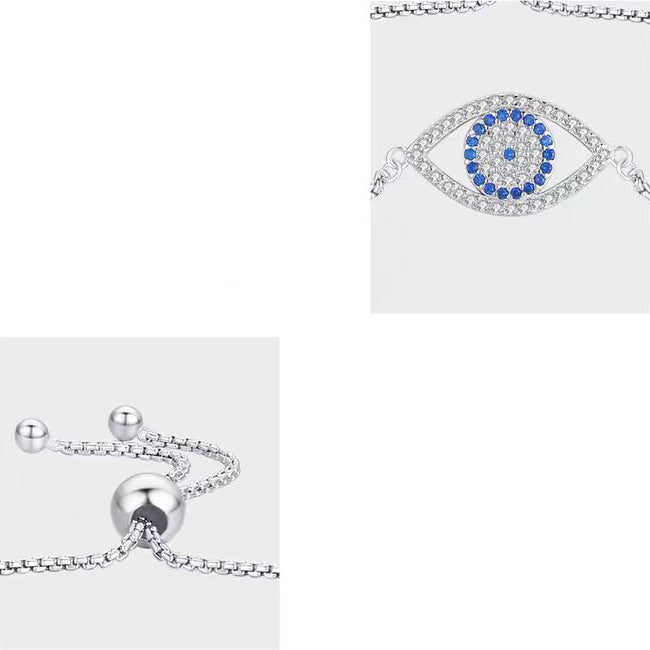 Cubic Zirconia Evil Eye Bracelet