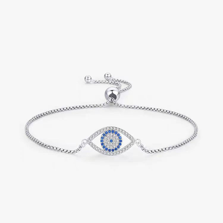 Cubic Zirconia Evil Eye Bracelet