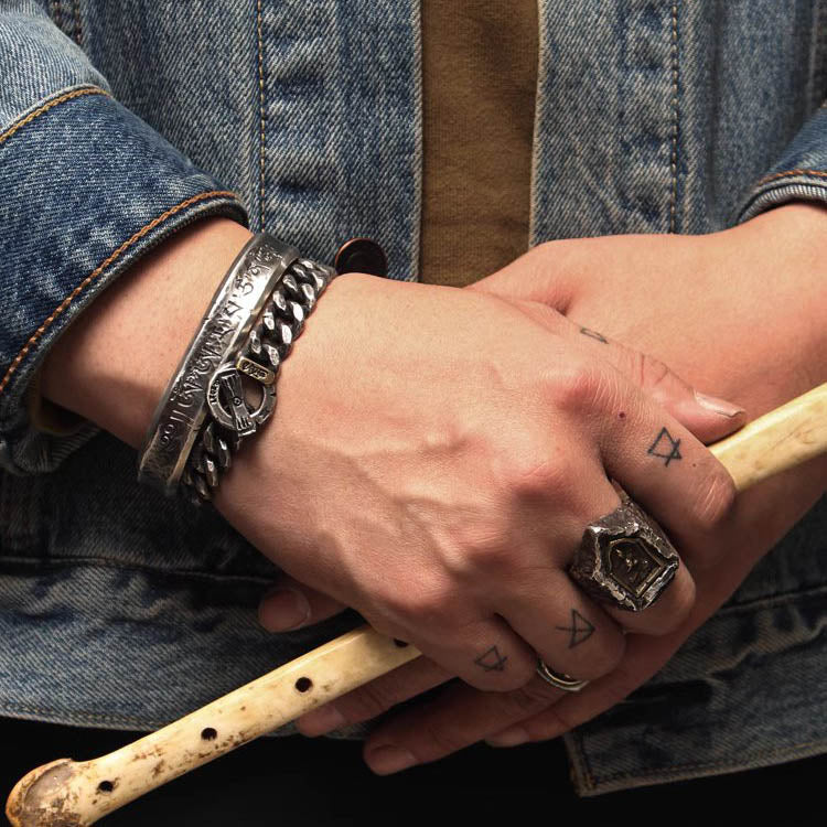 Custom Mani Mantra Buddha Bracelet for Men