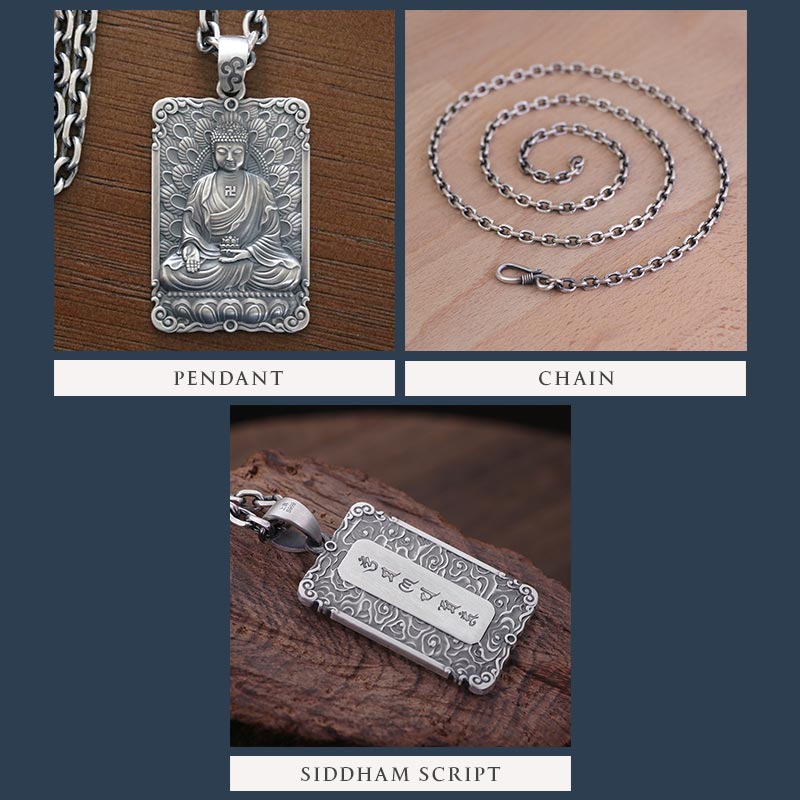 Framed Charity Amitabha Buddha Pendant