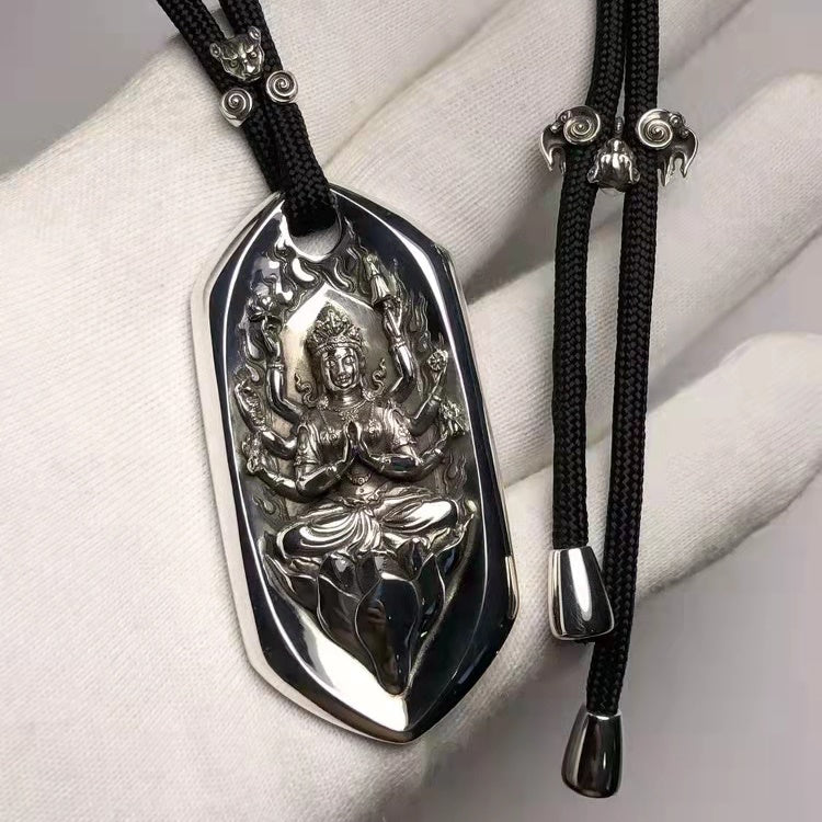 Diamond Guan Yin Amulet