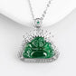 Diamond Jade Buddha Pendant