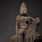 Distressed Royal Ease Quan Yin Wood Statue