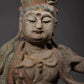 Distressed Royal Ease Quan Yin Wood Statue