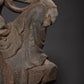 Distressed Royal Ease Quan Yin Wood Statue