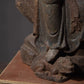 Distressed Royal Ease Quan Yin Wood Statue