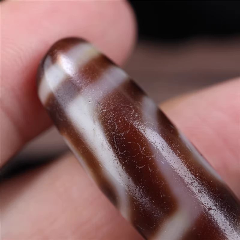 Embodiment of Harmony Amulet 2 Eye Dzi Bead