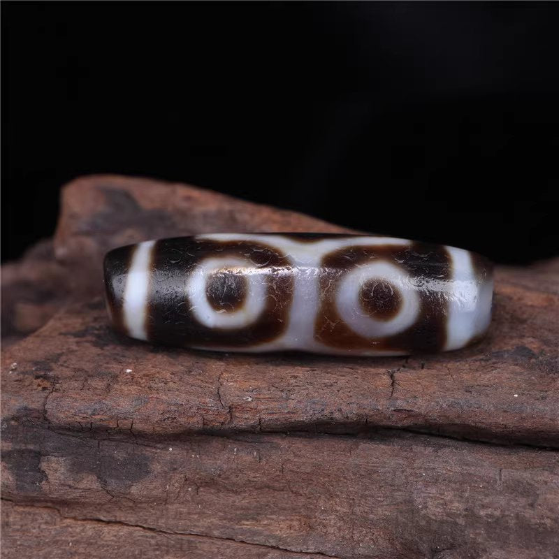 Energies of Skillful Means Talisman 4 Eye Dzi Bead