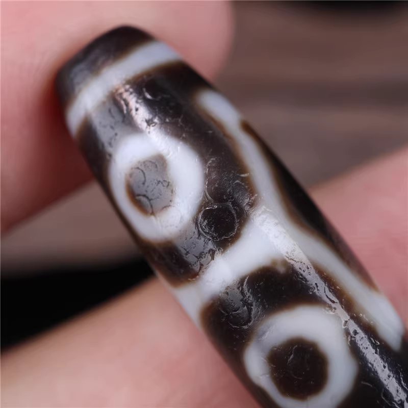 Energies of Skillful Means Talisman 4 Eye Dzi Bead