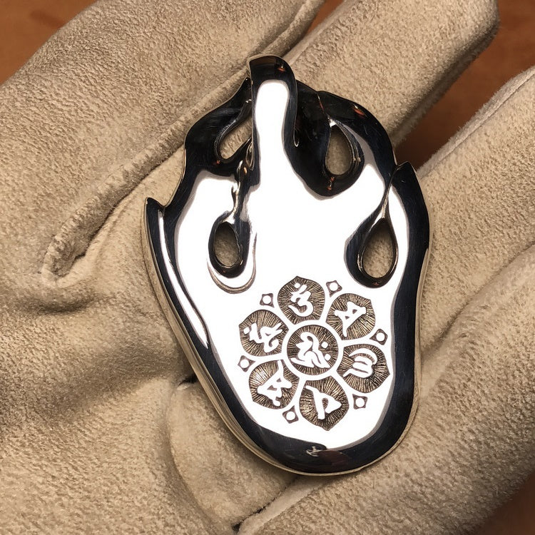 Flames of Awareness Buddha Amulet