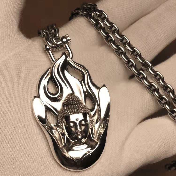 Flames of Awareness Buddha Amulet