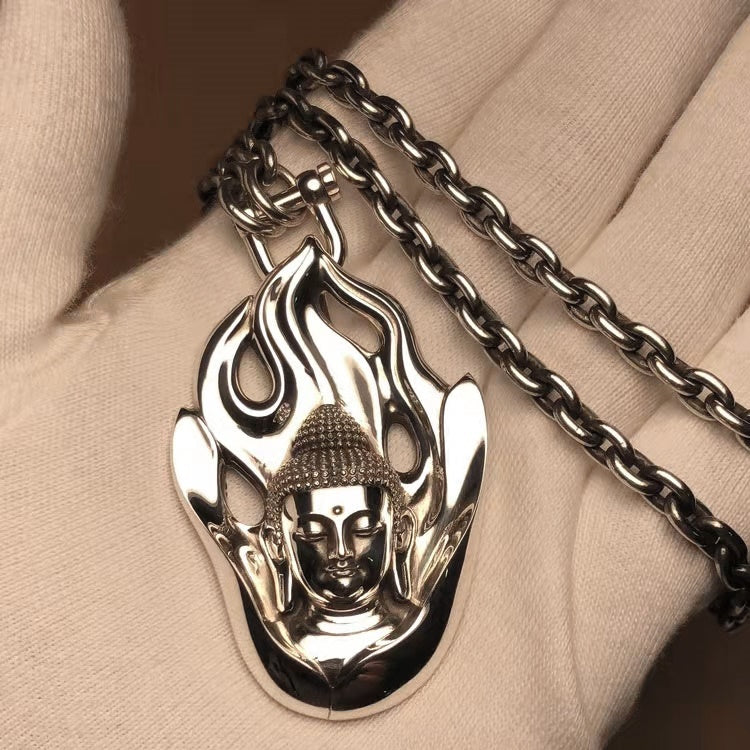 Flames of Awareness Buddha Amulet