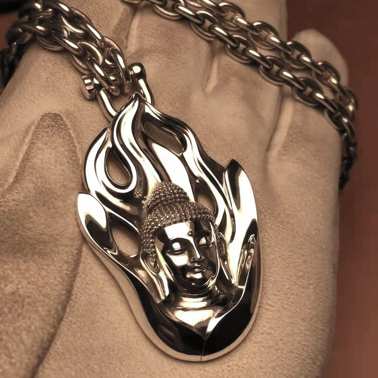 Flames of Awareness Buddha Amulet