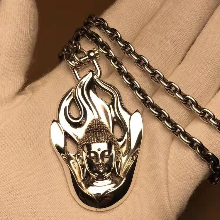 Flames of Awareness Buddha Amulet
