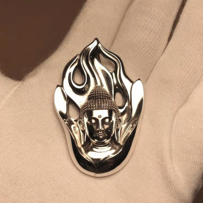 Flames of Awareness Buddha Amulet