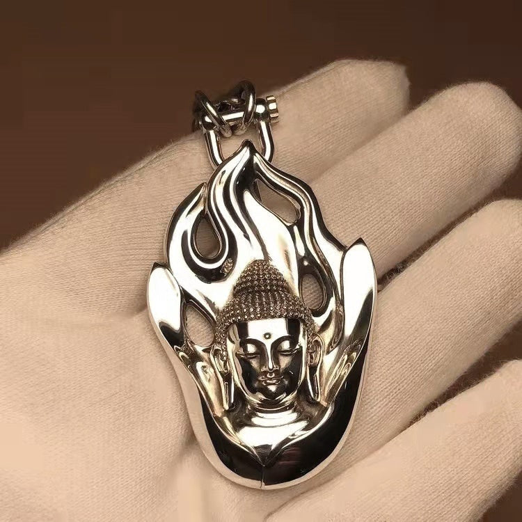 Flaming Buddha Amulet