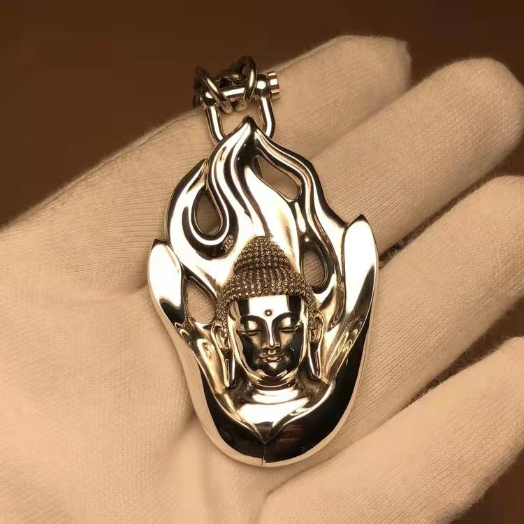 Flaming Buddha Amulet