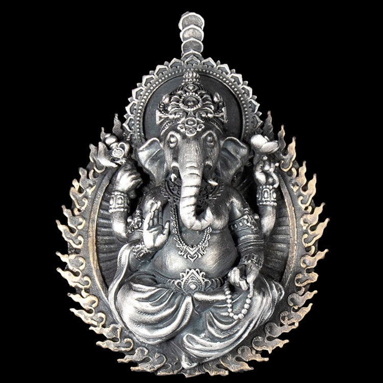 Flaming Lord Ganesha Pendant