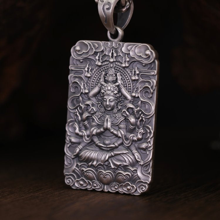 Framed Infinite Compassion Guan Yin Necklace