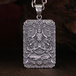 Framed Infinite Compassion Guan Yin Necklace