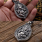 Framed Lord of the People Silver Ganesha Pendant-Mantrapiece