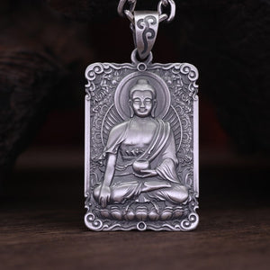 Framed Medicine Buddha Pendant-Mantrapiece