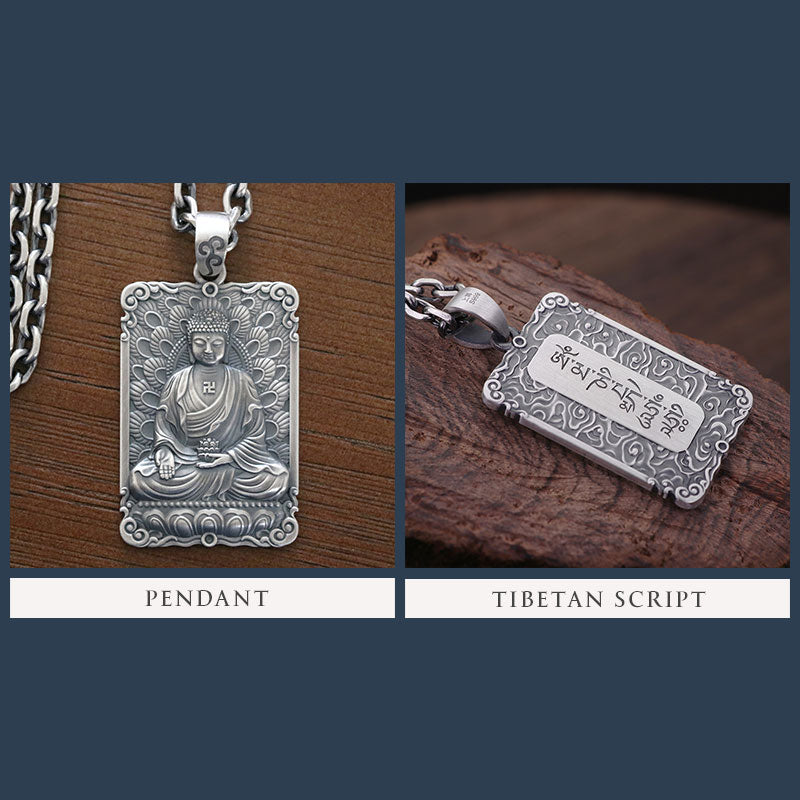 Framed Charity Amitabha Buddha Pendant