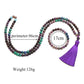 Garnet Amethyst Prayer Mala Beads