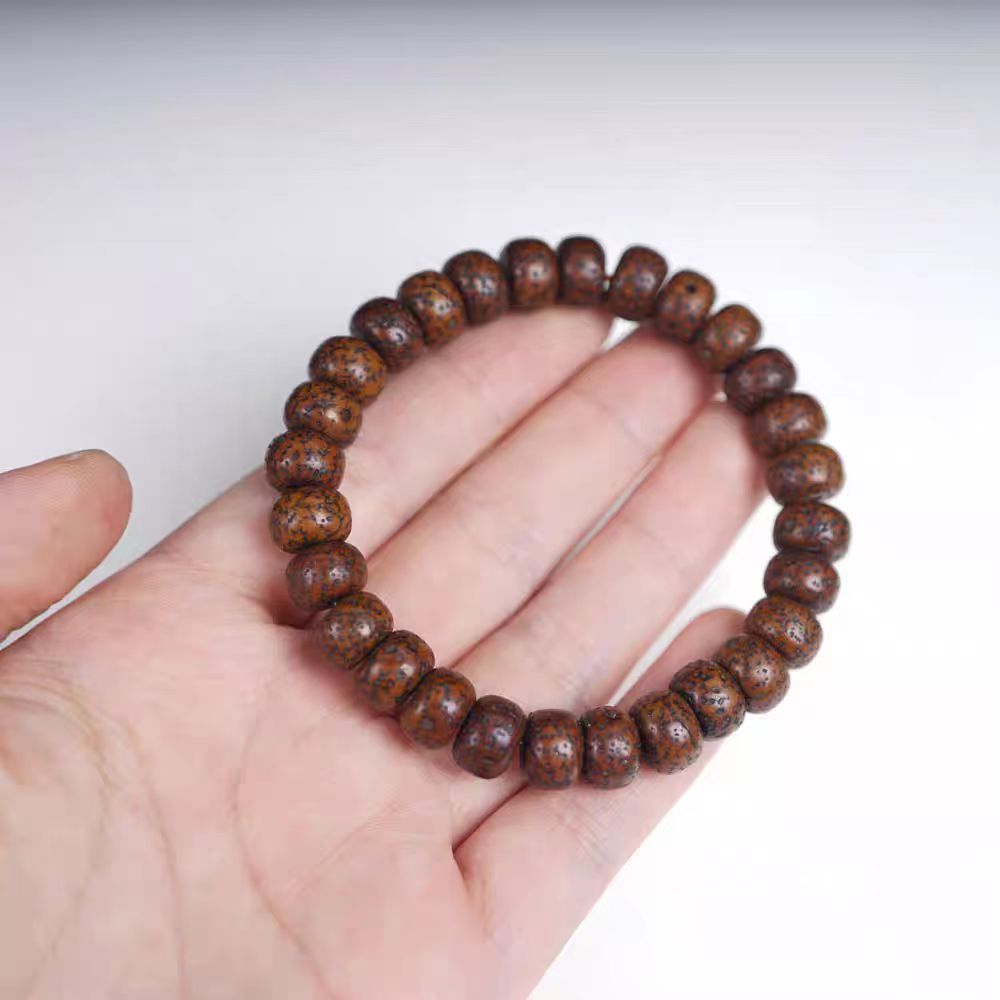 Genuine Antique Tibetan Star Moon Bodhi Seed Mala